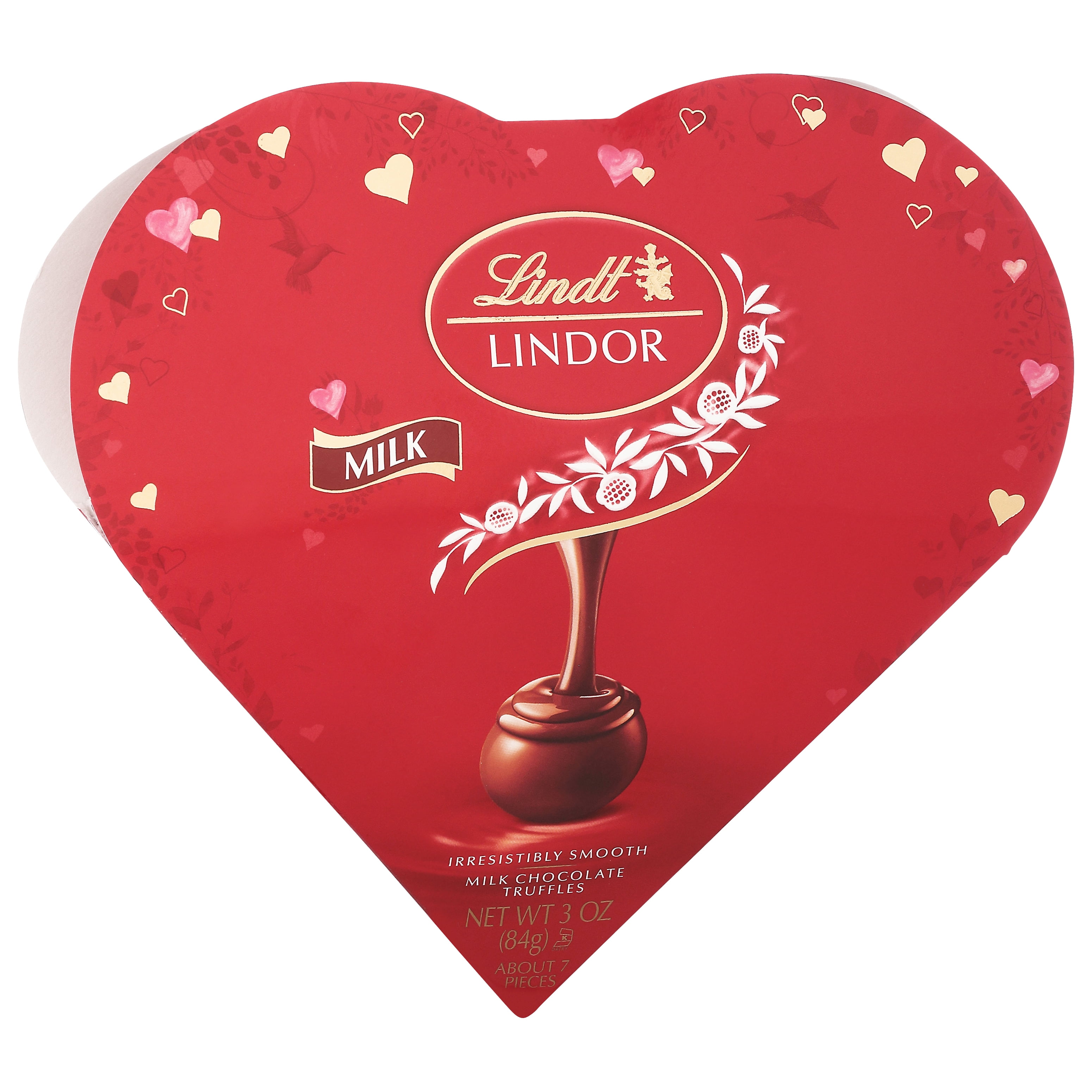 Lindt LINDOR Valentine's Milk Chocolate Candy Truffles Friend Heart, 3