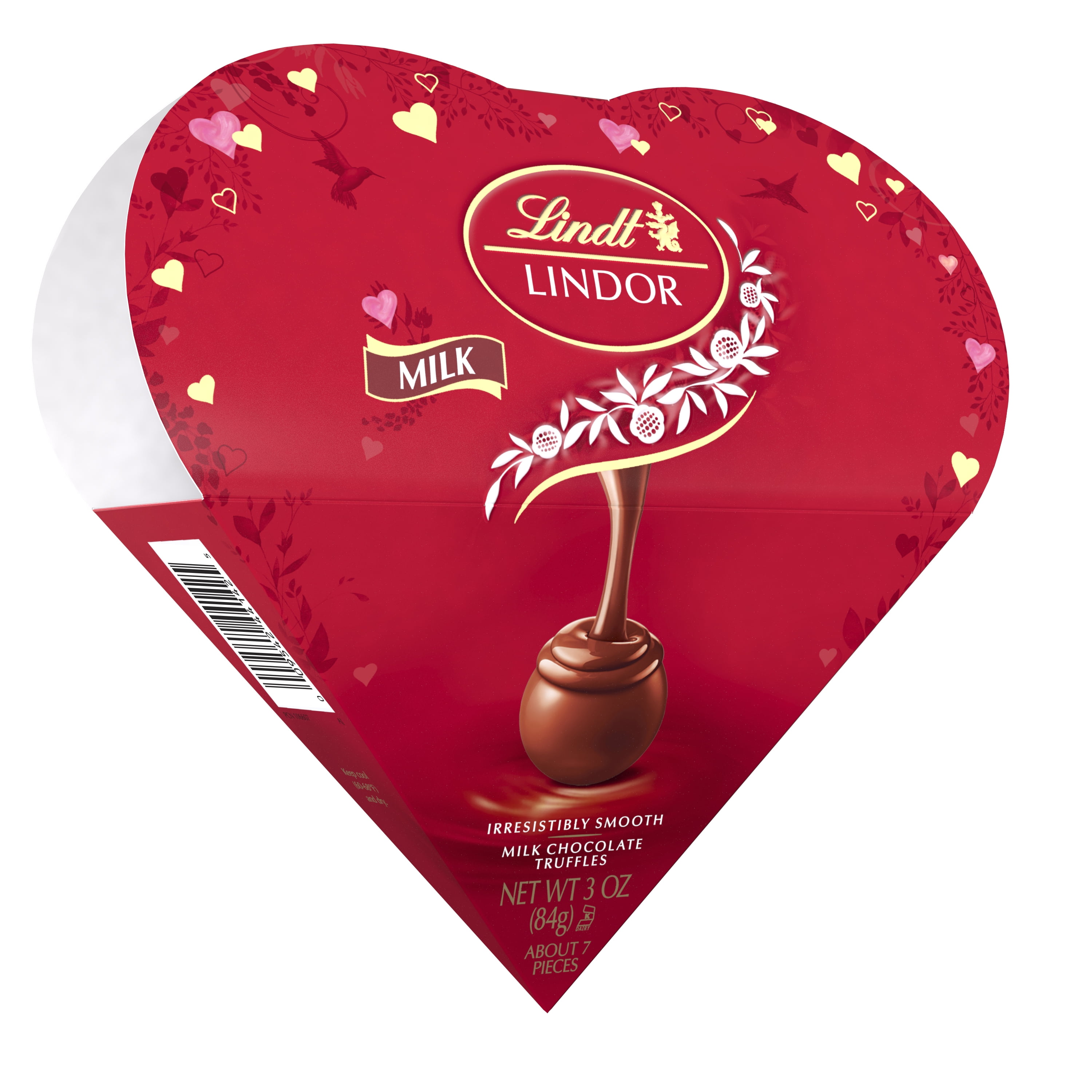 Lindt LINDOR Valentine's Milk Chocolate Candy Truffles Friend Heart, 3