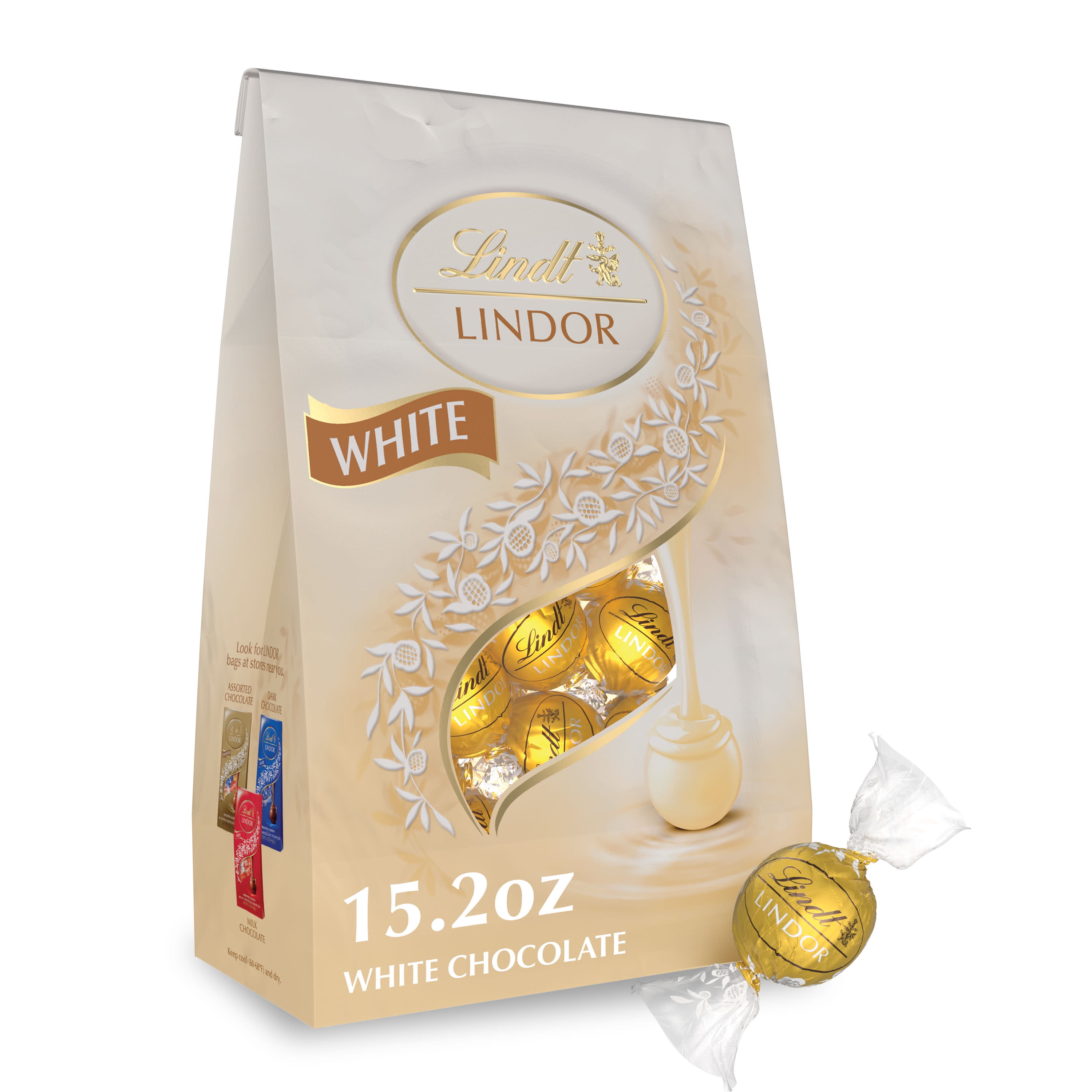 Lindt Mini chocolats blancs, 163 g, Chocolat blanc, 32 chocolats