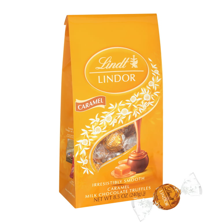 Lindt Lindor Caramel Milk Chocolate Truffles - 8.5 oz bag