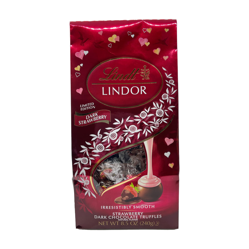 Lindt Lindor Dark Strawberry Truffles 8.5 oz. Bag