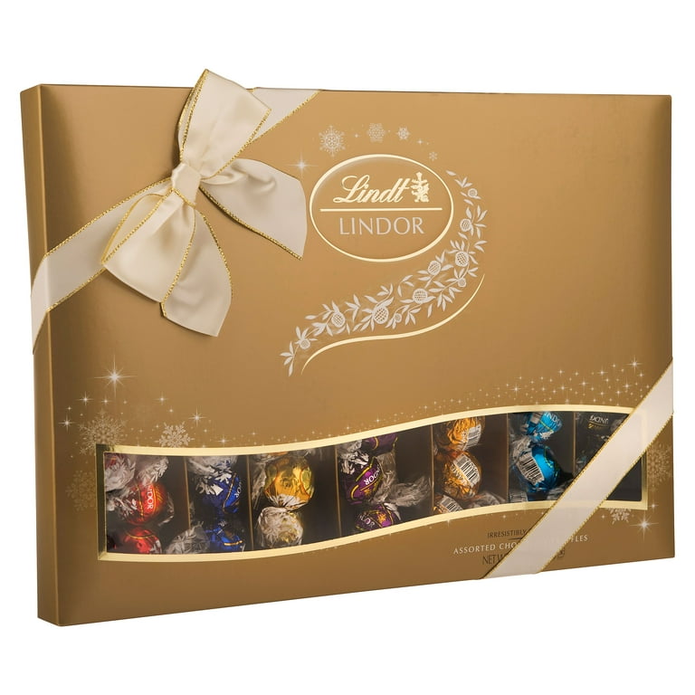 Lindt Lindor Gift Wrapped Assorted Chocolate Truffles Box Lindt Lindor Gift Wrapped Assorted Chocolate Truffles Box