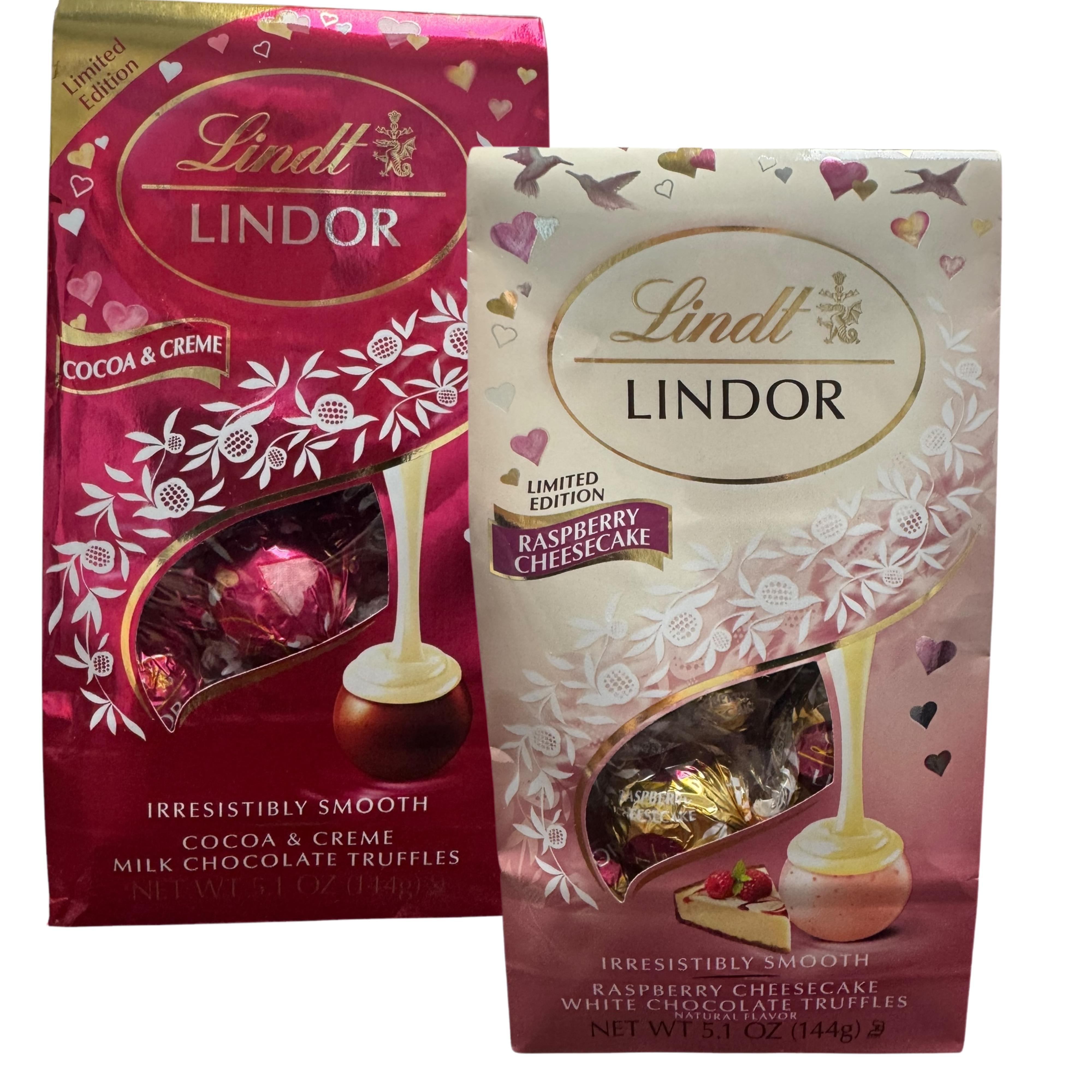 LINDORES　2本セット Lindt Lindor Limited Edition Valentine's Day Truffles - 2 Pack