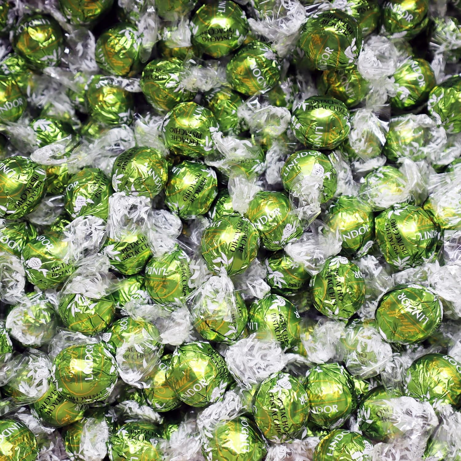 Lindt Lindor Pistachio Milk Chocolate Candy Truffles with Smooth