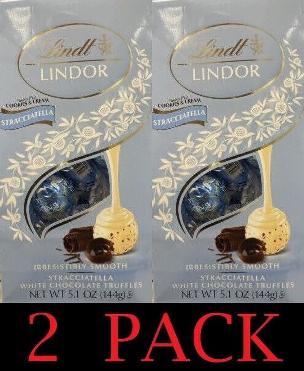 Lindt Lindor STRACCIATELLA CHOCOLATE Truffles 5.1 oz Bag Cookies