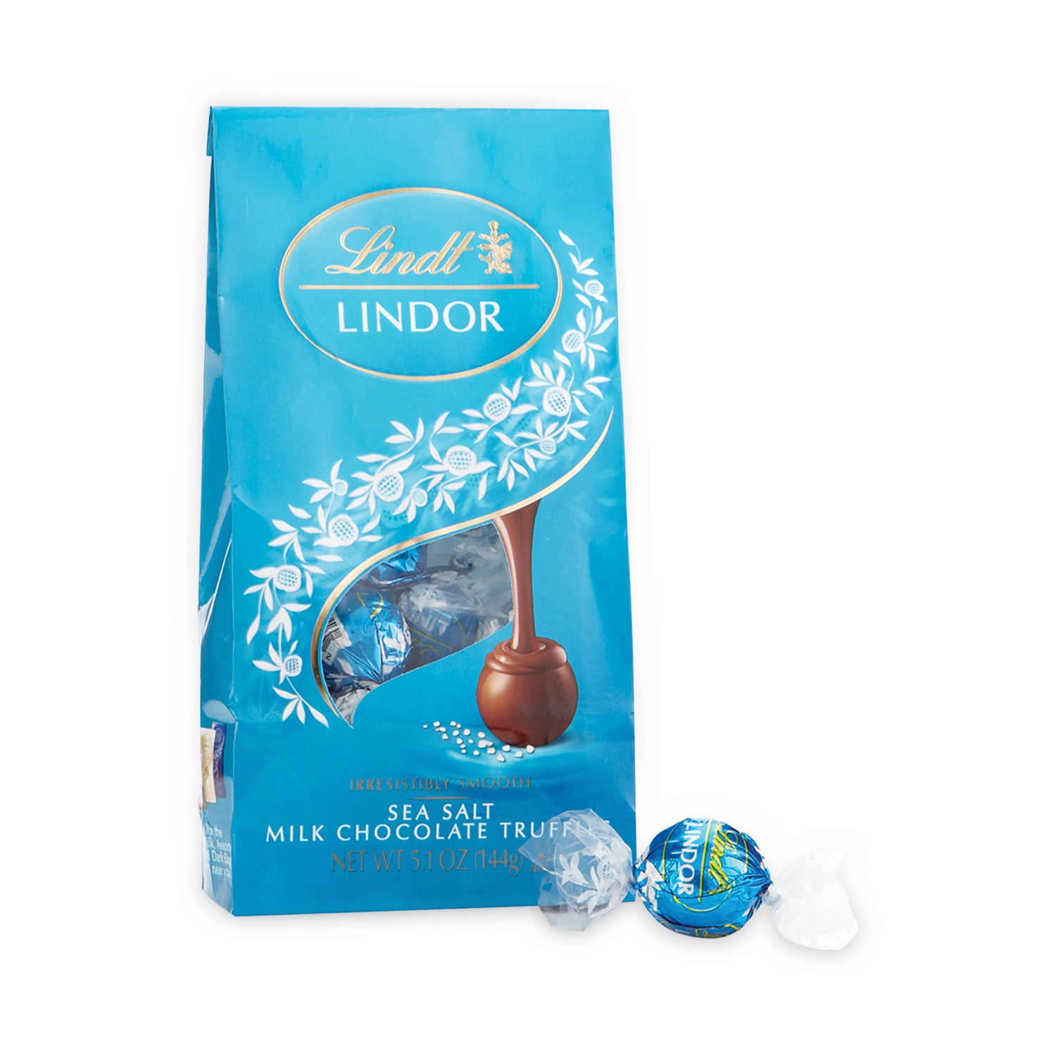 Lindt Lindor Sea Salt Milk Chocolate Truffles, 5.1 oz.