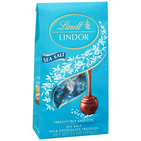 Lindt Lindor Sea Salt Truffles Bag 5.1oz Pack of 2