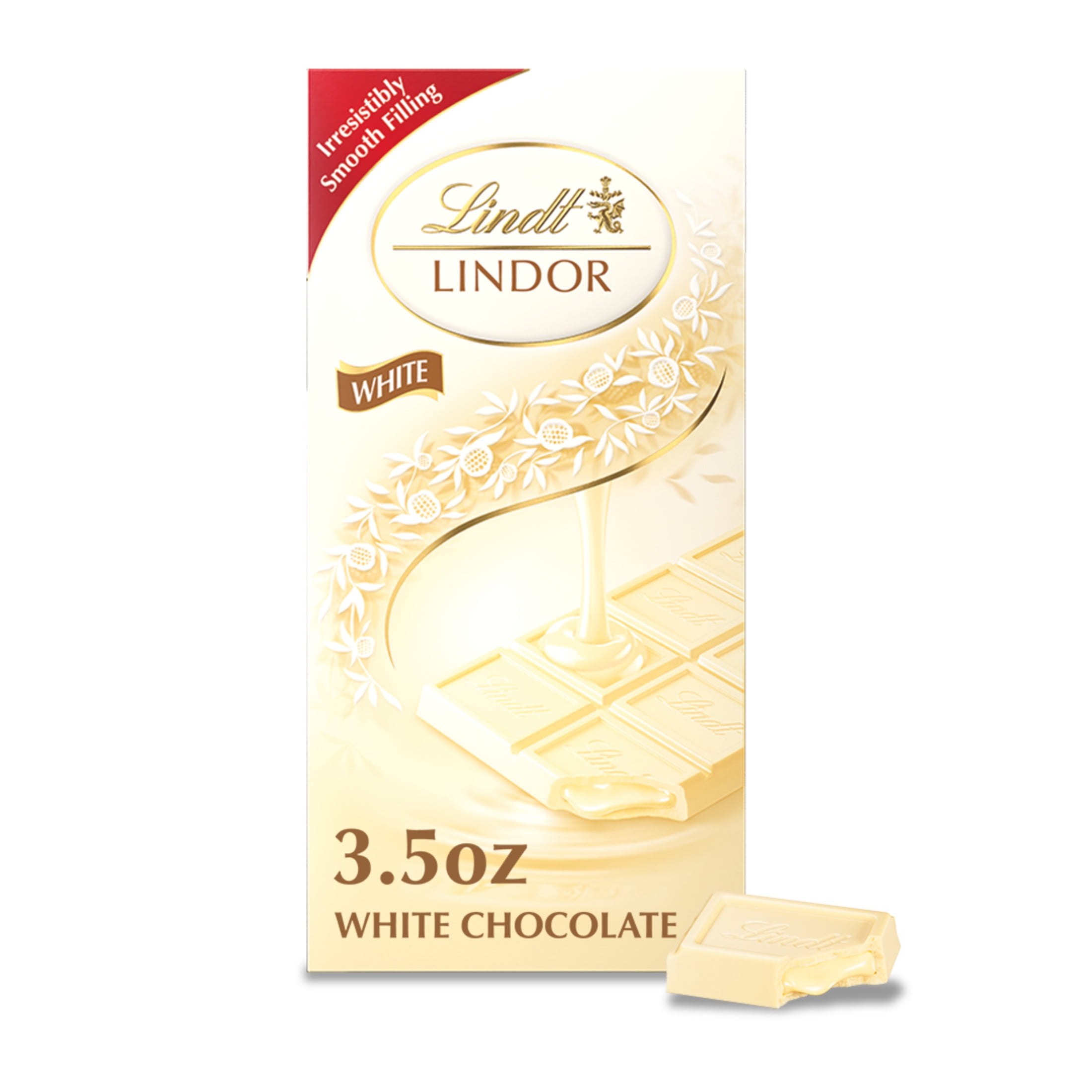 Lindt Lindor White Chocolate Truffle Candy Bar, 3.5 oz.