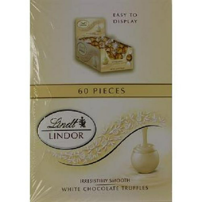 Lindt Lindor White Chocolate Truffles 60 Count - 25.4 oz 