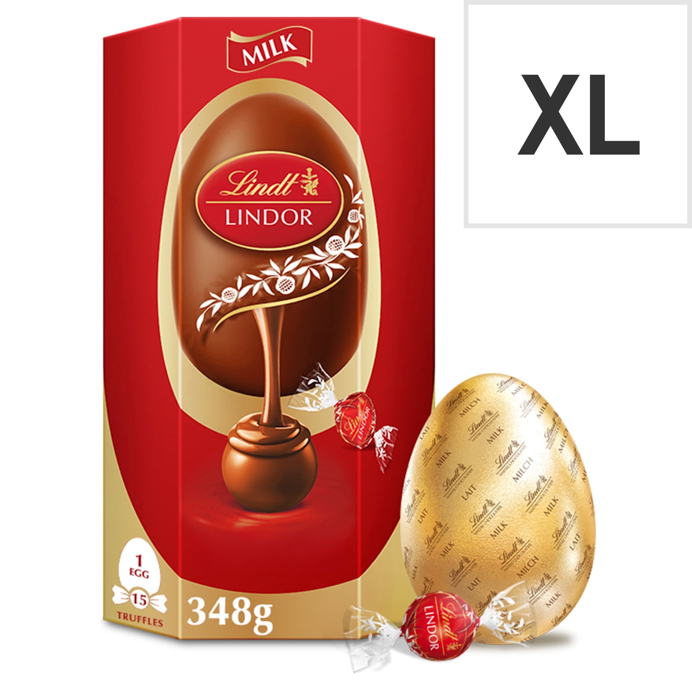 Lindt Milk Chocolate Egg With Lindor Milk Truffels 348G, Imported from ...