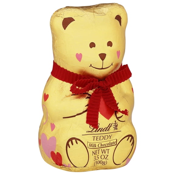 Lindt TEDDY Valentine's Milk Chocolate, Valentine's Candy, 3.5 oz.