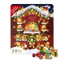 Lindt Teddy Bear Christmas Chocolate Candy Advent Calendar, 4.5 oz.