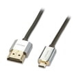 thumbnail image 1 of Lindy 0.5m CROMO LINE HDMI 2.0 Type-A to Type-D Ultra Thin Cable (Model Number: 41680), 1 of 1