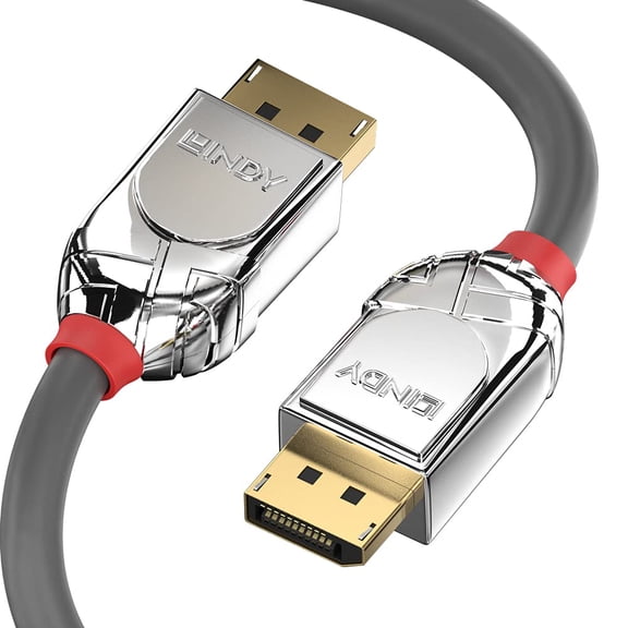 LINDY 3m DisplayPort 1.2 Cable, Cromo Line