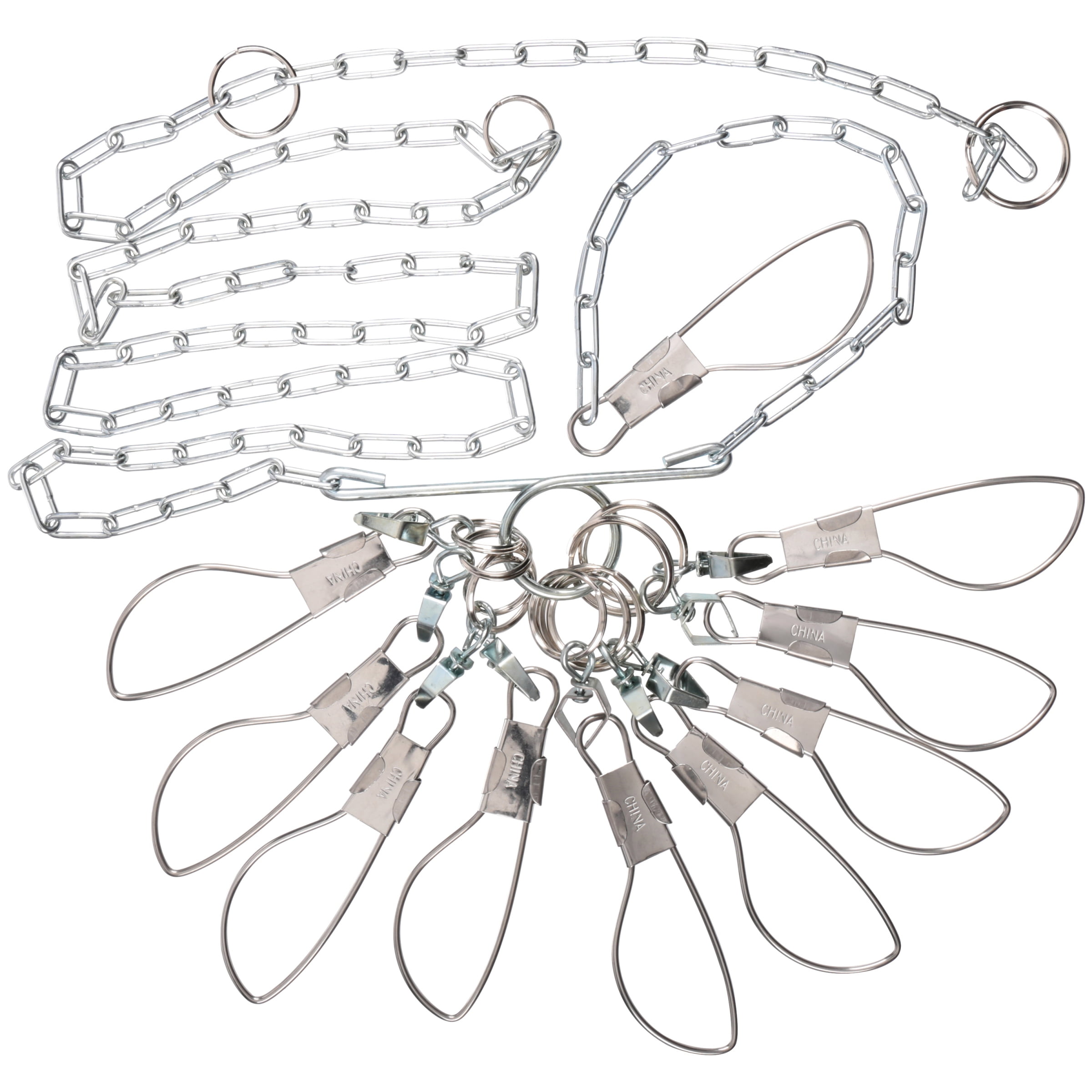 Lindy Easy String Chain Stringer Fishing Lure Accessory Silver 60 in