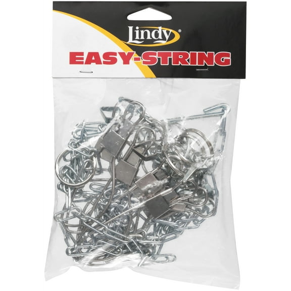 Lindy Easy String Chain Stringer Fishing Lure Accessory Silver 60 in