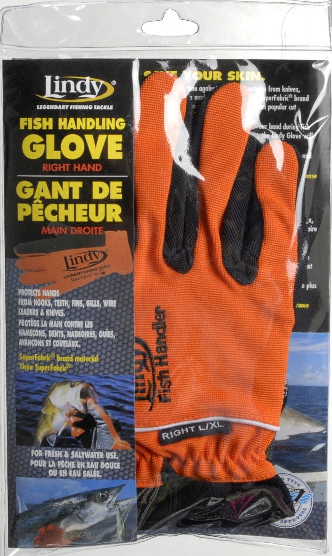 Lindy Fish Handling Single Glove Orange 