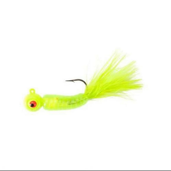 Lindy Fuzz-E-Grub Jig 2'' 1/4oz Hot Yellow