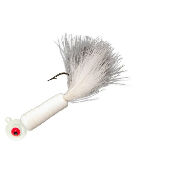 Lindy Fuzz-E-Grub Jig 2'' 1/4oz White