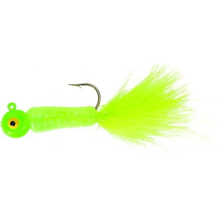 Lindy Fuzz-E-Grub Jig 2'' 1/8oz Chartreuse Shad