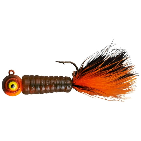 Lindy Fuzz-E-Grub Jig 2'' 1/8oz Crawfish Orange