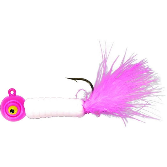 Lindy Fuzz-E-Grub Jig 2'' 1/8oz Pink White