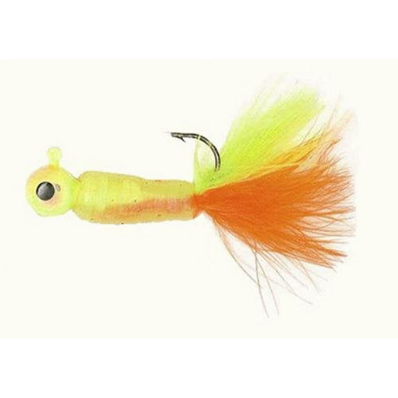 Lindy Fuzz-E Grub Jigs - Citrus Chub - 2 in - 1/8 oz LFEG342
