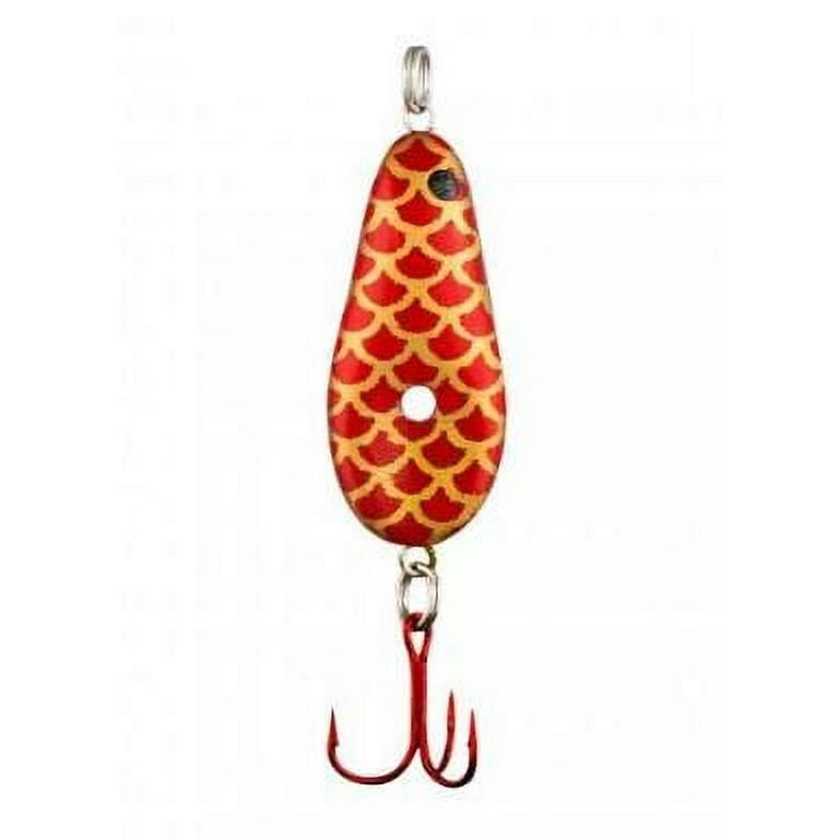Lindy Glow Spoon Fishing Lure Ice Spoon Red Scale 1.25 1/8 oz
