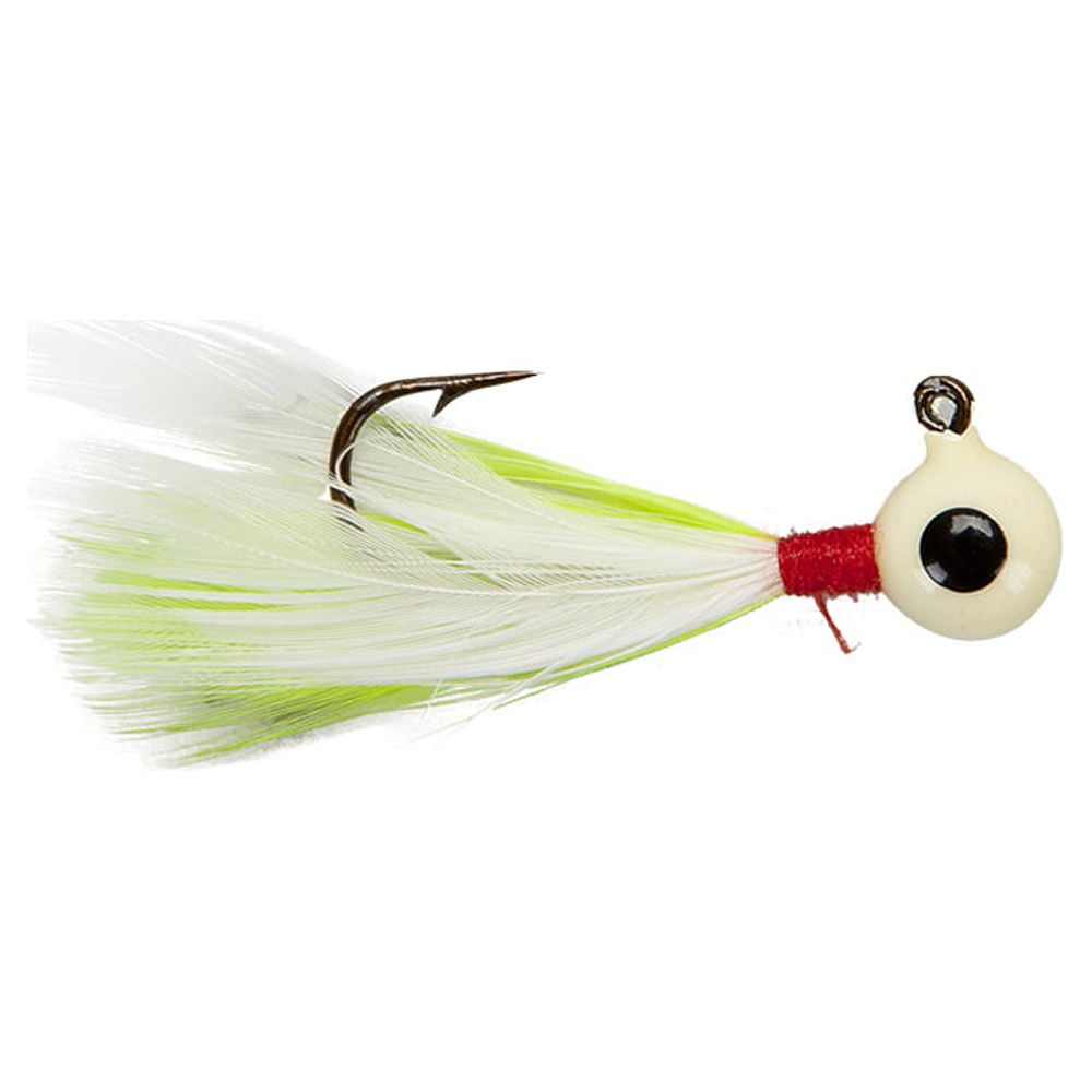 Lindy Little Nipper Jig Fishing Lure Jig Chartreuse Glow 1/32 oz
