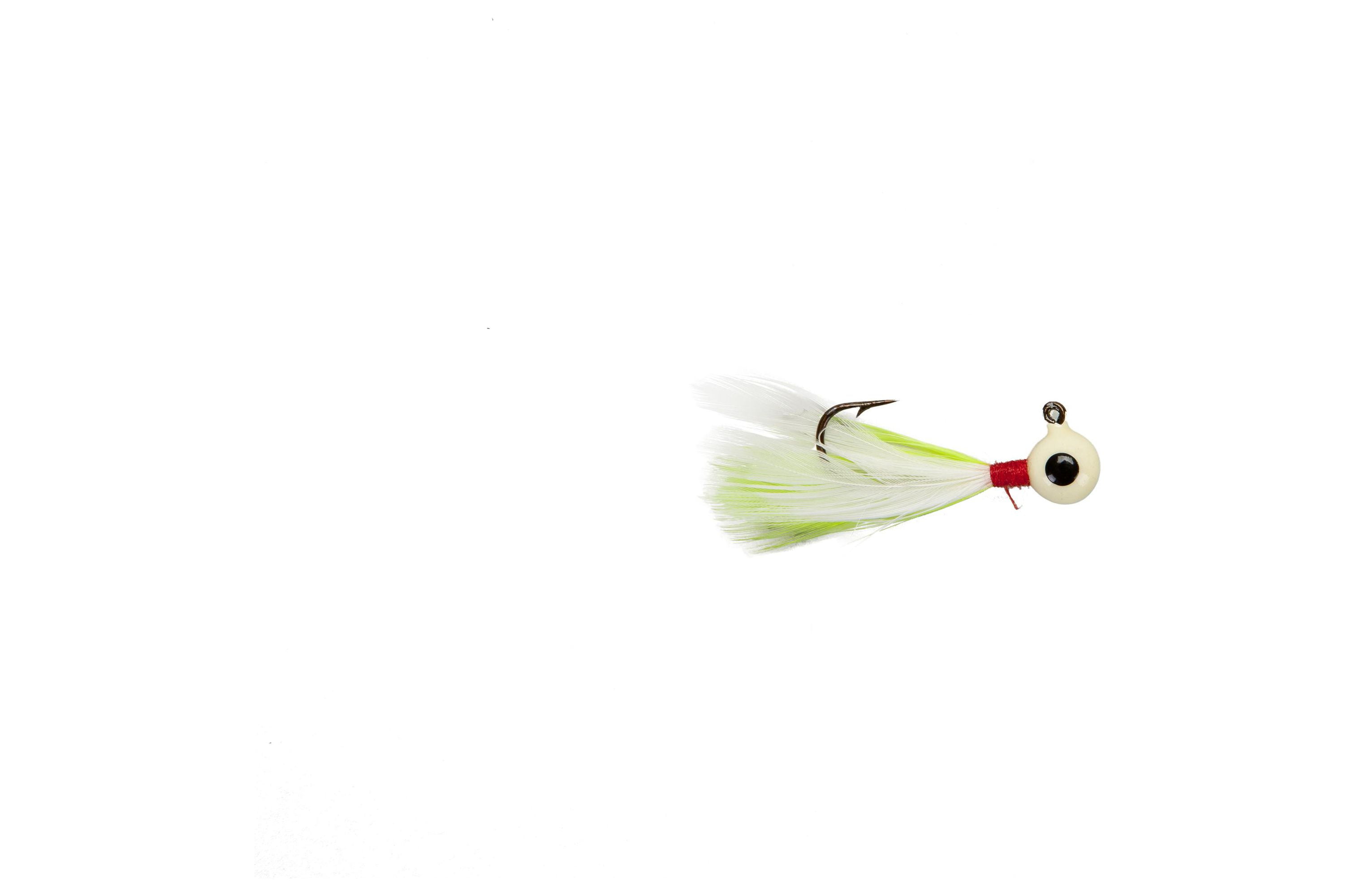 Lindy Little Nipper Jig Fishing Lure Jig Chartreuse Glow 1/64 oz
