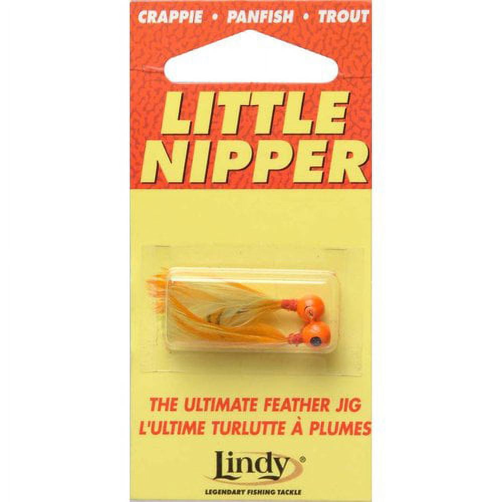 Lindy Little Nipper Jig Fishing Lure Jig Chartreuse Orange 1/32 oz