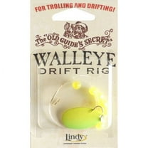 Lindy Old Guides Secret Drift Rig Fishing Lure Rig Chartreuse Lime 36 in.