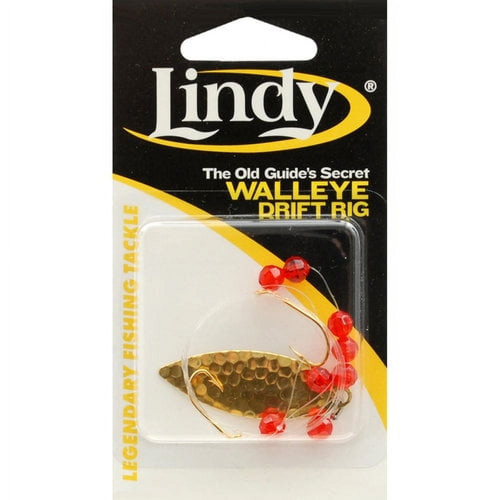 Lindy Old Guides Secret Willow Rig Fishing Lure Rig Hammered Brass 36 in. 