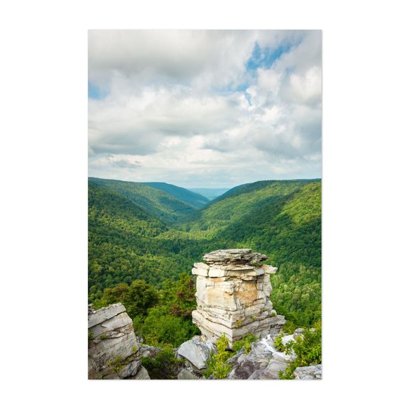 Lindy Point, Blackwater Falls 02 - Davis West Virginia Photography Nature Landscape Mountain Scenic Forest Travel Poster Rustic Unframed Wall Art Print 4 x 6 inches
