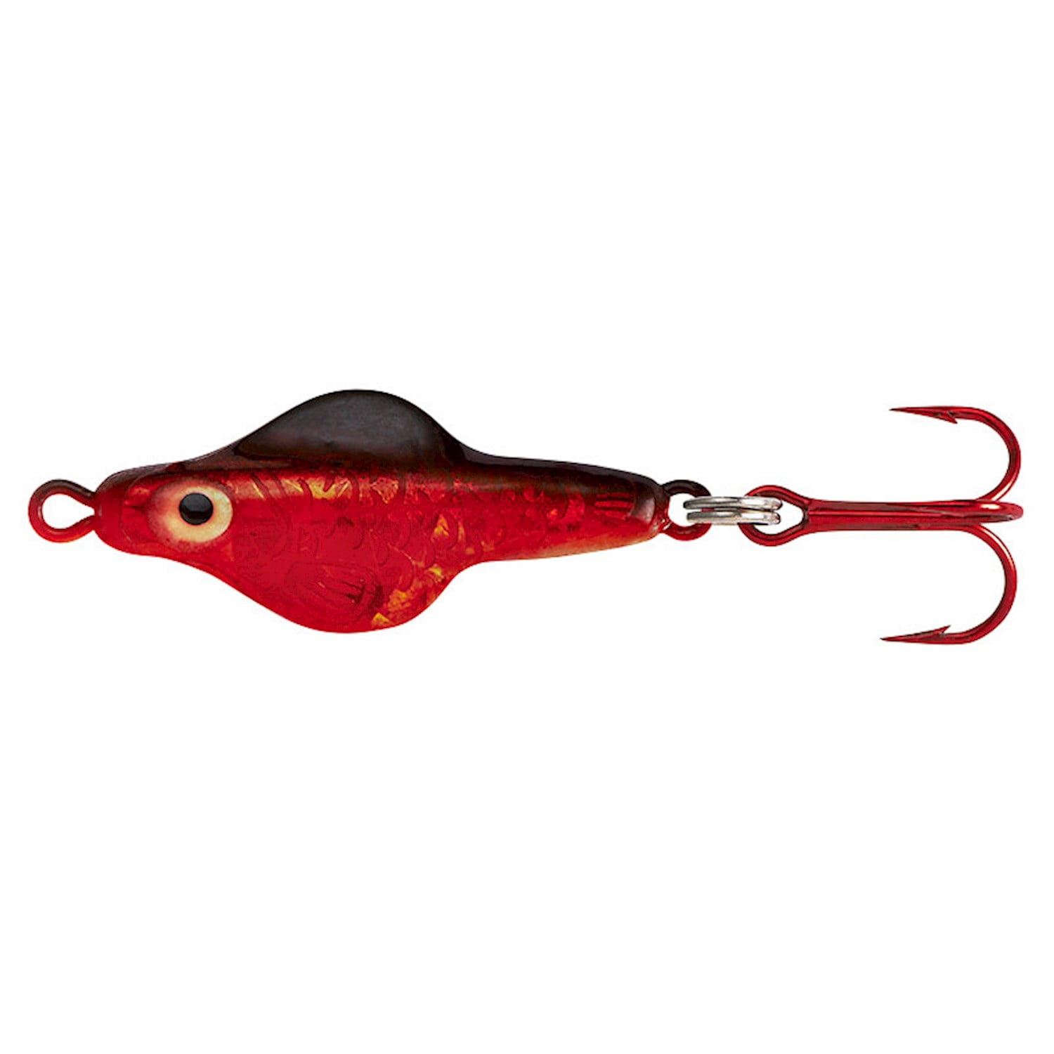 Lindy Rattl'n Flyer Spoon Ice Fishing Lure Red 1 1/2 in. 3/16 oz