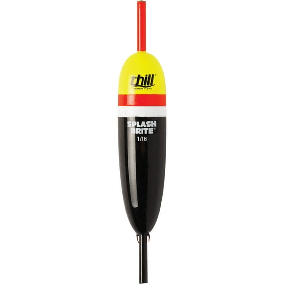 Lindy Splash Brite Fishing Lure Float Yellow Red Black