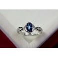 thumbnail image 1 of Lindy Star Sapphire Ring 925 Sterling Silver Blue Dainty Lindy Star Ring For Her, 1 of 2