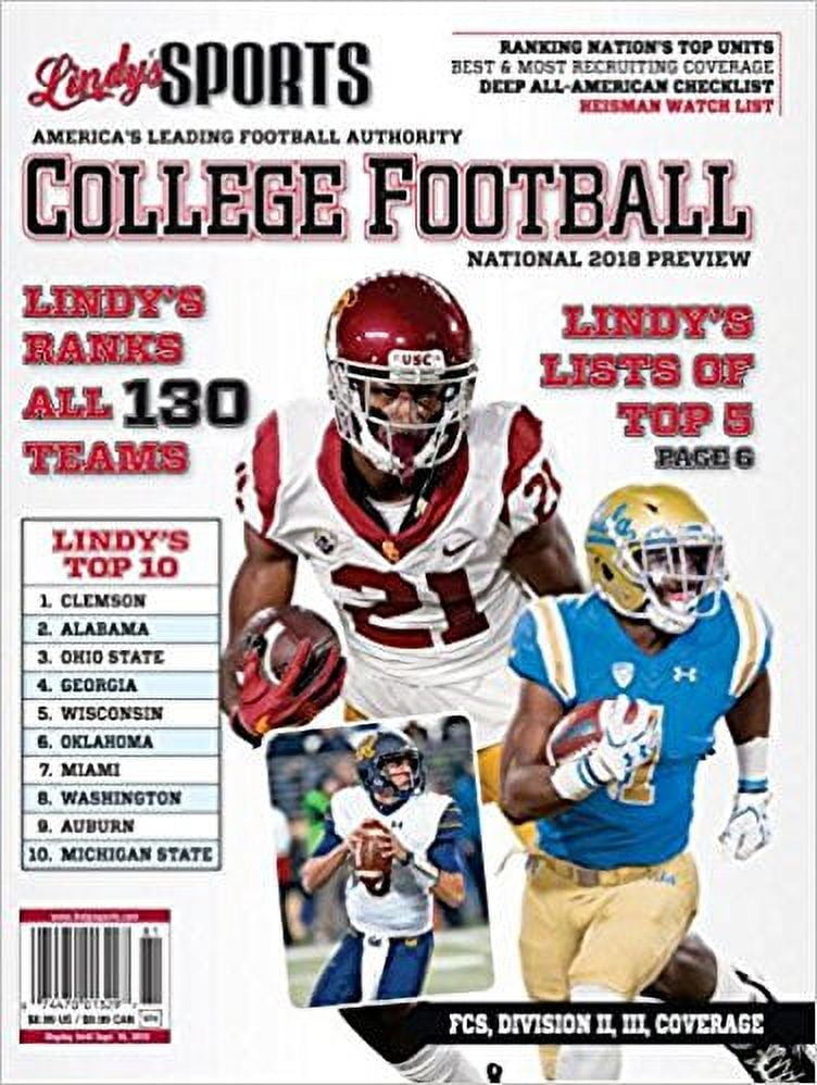 Lindy's Sports 2018 College National Football Preview (Covers Vary