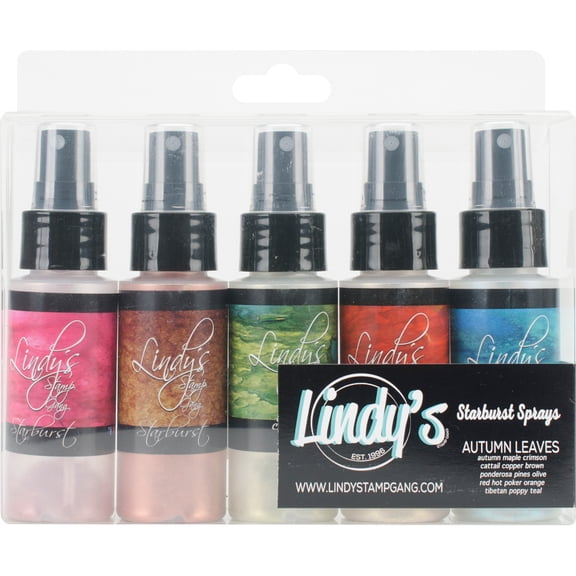 Lindy's Stamp Gang Starburst Spray Set 2oz Bottles 5/Pkg-Autumn Leaves