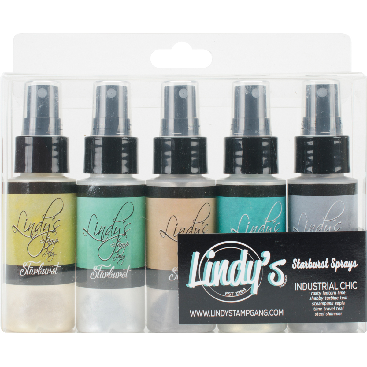 Lindy s Stamp Gang Starburst Sprays 2oz 5 Per Pkg Industrial Chic
