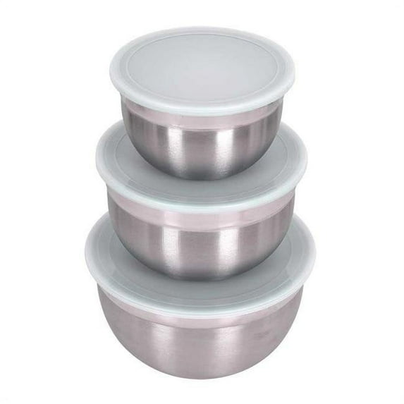 Lindys M1059 3-5 & 8 qt. Large Stainless Steel Bowl Set - 3 Piece
