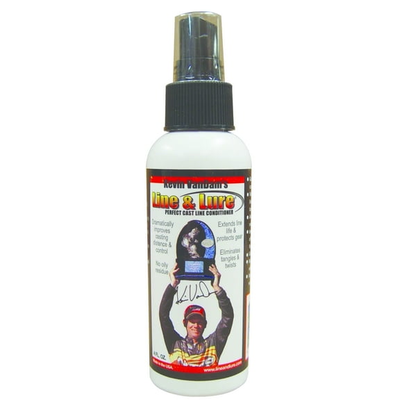 Fishing Line and Lure Conditioner, Kevin VanDam's Spray, Fish Supplies, 4oz