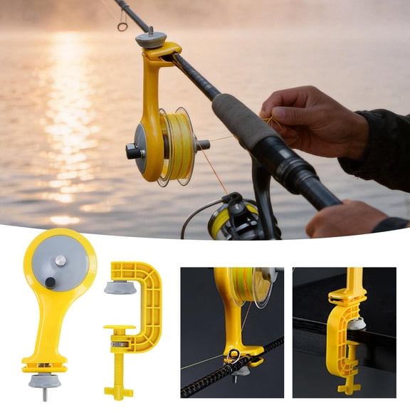 Line And Reel Spooler Portable Spooling Device For Smooth Line Management Fishing Gear For Easy Line Organization And Quick Onboard Setup