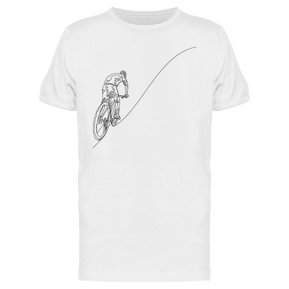 Line Art Athlete T-Shirt Men -Image by Shutterstock, Male 3X-Large