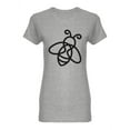 thumbnail image 1 of Line Art Bee. T-Shirt Women -Image by Shutterstock, Female Medium, 1 of 2