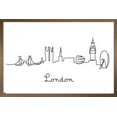 thumbnail image 1 of Line Art Skyline - London Wall Poster, 14.725" x 22.375", Framed, 1 of 3