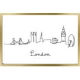 thumbnail image 1 of Line Art Skyline - London Wall Poster, 14.725" x 22.375", Framed, 1 of 3