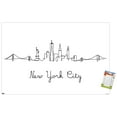 thumbnail image 1 of Line Art Skyline - New York City Wall Poster, 22.375" x 34", 1 of 3