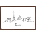 thumbnail image 1 of Line Art Skyline - Paris Wall Poster, 14.725" x 22.375", Framed, 1 of 3