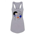 thumbnail image 1 of Line Art Woman Face Racerback Tank Women -Image by Shutterstock, Female Small, 1 of 4